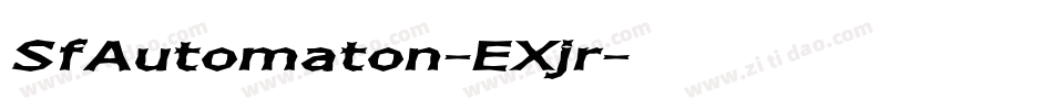 SfAutomaton-EXjr字体转换