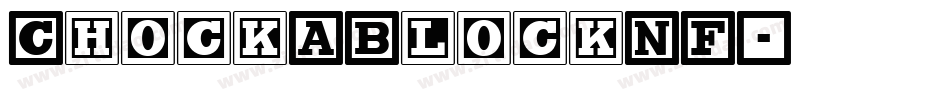 ChockABlockNF字体转换