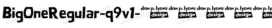 BigOneRegular-q9v1字体转换