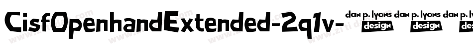 CisfOpenhandExtended-2q1v字体转换