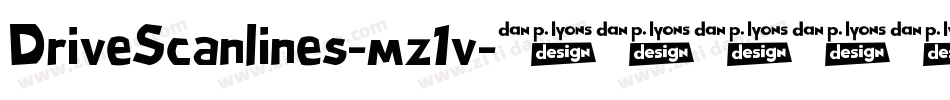 DriveScanlines-mz1v字体转换