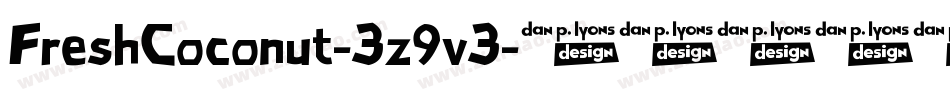 FreshCoconut-3z9v3字体转换