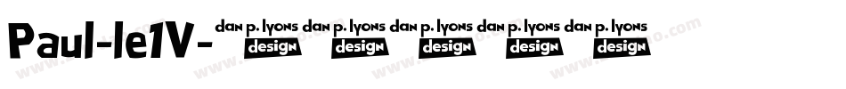 Paul-le1V字体转换
