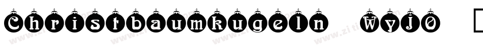 Christbaumkugeln-WyjO字体转换