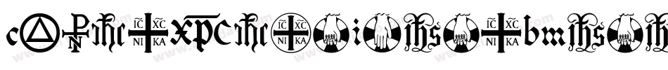 ChristianIconsBMonograms-Yqjq字体转换
