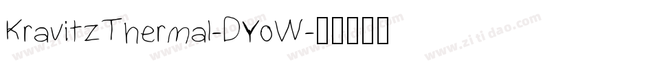 KravitzThermal-DYoW字体转换