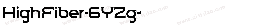 HighFiber-6YZg字体转换 HighFiber-6YZg字体转换
