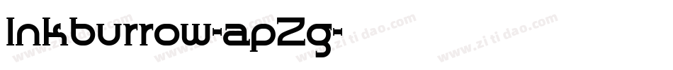 Inkburrow-apZg字体转换 Inkburrow-apZg字体转换
