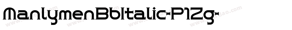 ManlymenBbItalic-P1Zg字体转换