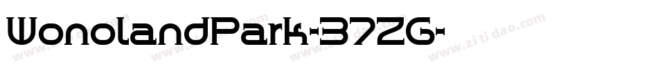 WonolandPark-37ZG字体转换