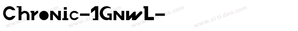 Chronic-1GnwL字体转换
