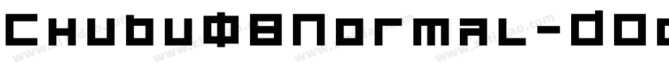 Chubu08Normal-DOq9字体转换