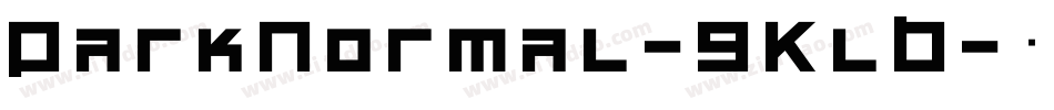ParkNormal-9KlB字体转换