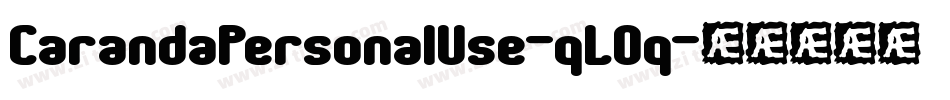 CarandaPersonalUse-qLOq字体转换