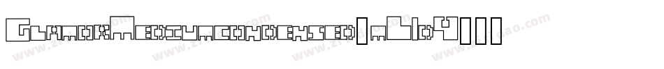 GlamorMediumcondensed-mL1d9字体转换