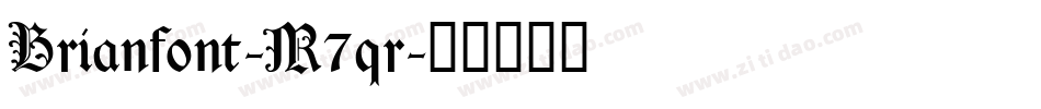 Brianfont-M7qr字体转换