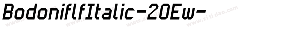 BodoniflfItalic-2OEw字体转换
