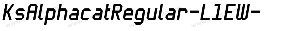 KsAlphacatRegular-L1EW字体转换