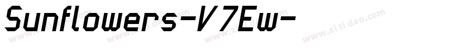 Sunflowers-V7Ew字体转换