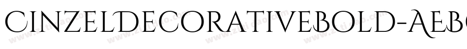 CinzelDecorativeBold-AEBg字体转换