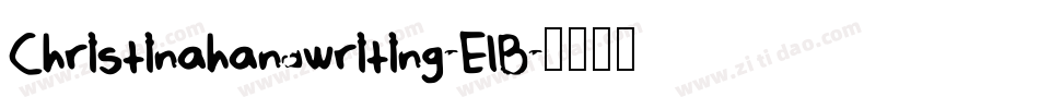 Christinahandwriting-JElB字体转换