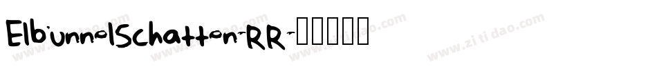 ElbTunnelSchatten-RJRo字体转换