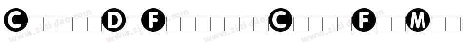 CircleD_Font_by_CrazyForMusic字体转换