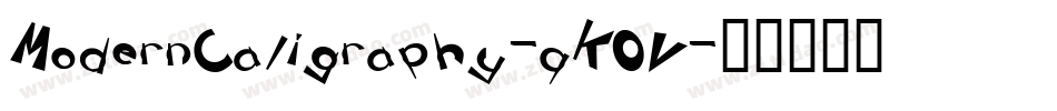 ModernCaligraphy-qK0V字体转换