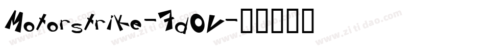 Motorstrike-7d0V字体转换