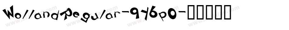 WollandRegular-9Y6p0字体转换