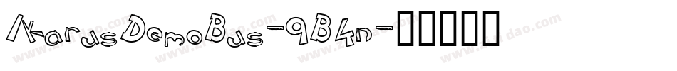 IkarusDemoBus-9B4n字体转换