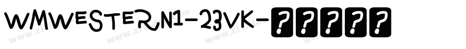 Wmwestern1-23VK字体转换
