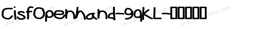 CisfOpenhand-9qKL字体转换