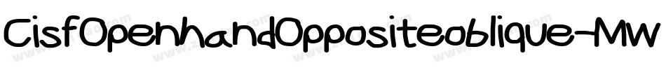 CisfOpenhandOppositeoblique-MwpJ字体转换