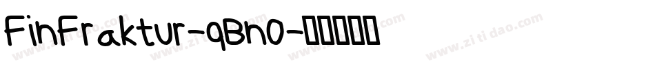 FinFraktur-qBn0字体转换