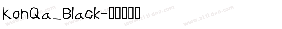 KonQa_Black字体转换