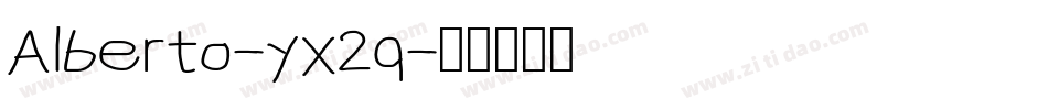Alberto-yx2q字体转换