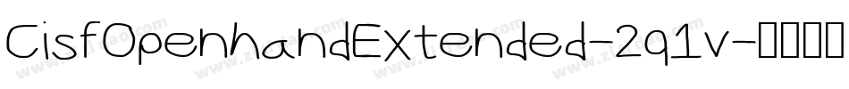 CisfOpenhandExtended-2q1v字体转换