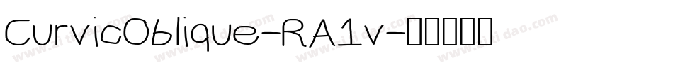 CurvicOblique-RA1v字体转换