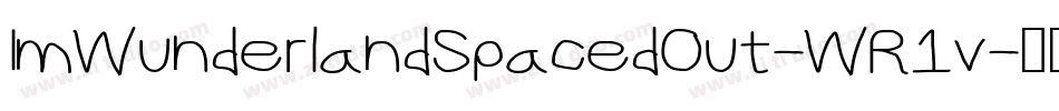 ImWunderlandSpacedOut-WR1v字体转换