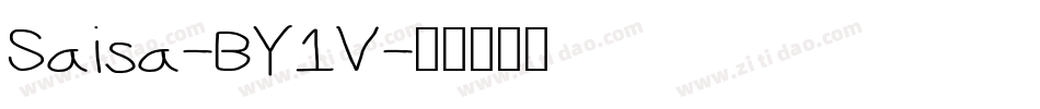 Saisa-BY1V字体转换