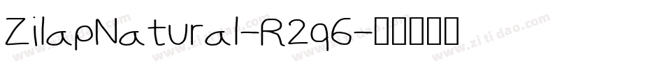 ZilapNatural-R2q6字体转换