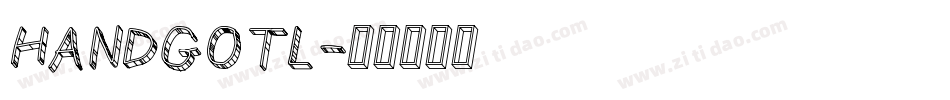 HANDGOTL字体转换