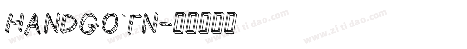 HANDGOTN字体转换