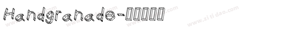 Handgranade字体转换
