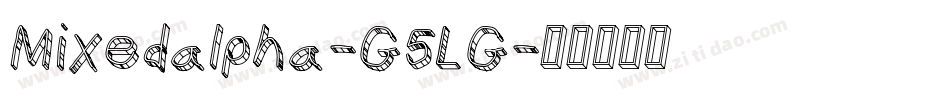 Mixedalpha-G5LG字体转换
