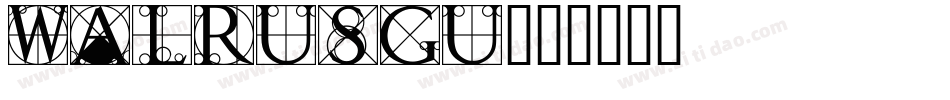 WALRUSGU字体转换