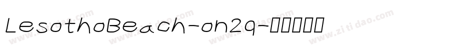 LesothoBeach-on2q字体转换