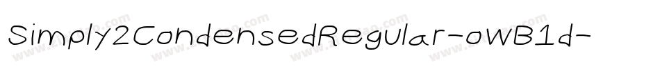 Simply2CondensedRegular-owB1d字体转换