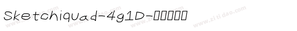 Sketchiquad-4g1D字体转换